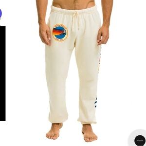 AVIATOR NATION SWEATPANTS - VINTAGE WHITE (VAIL, CO)